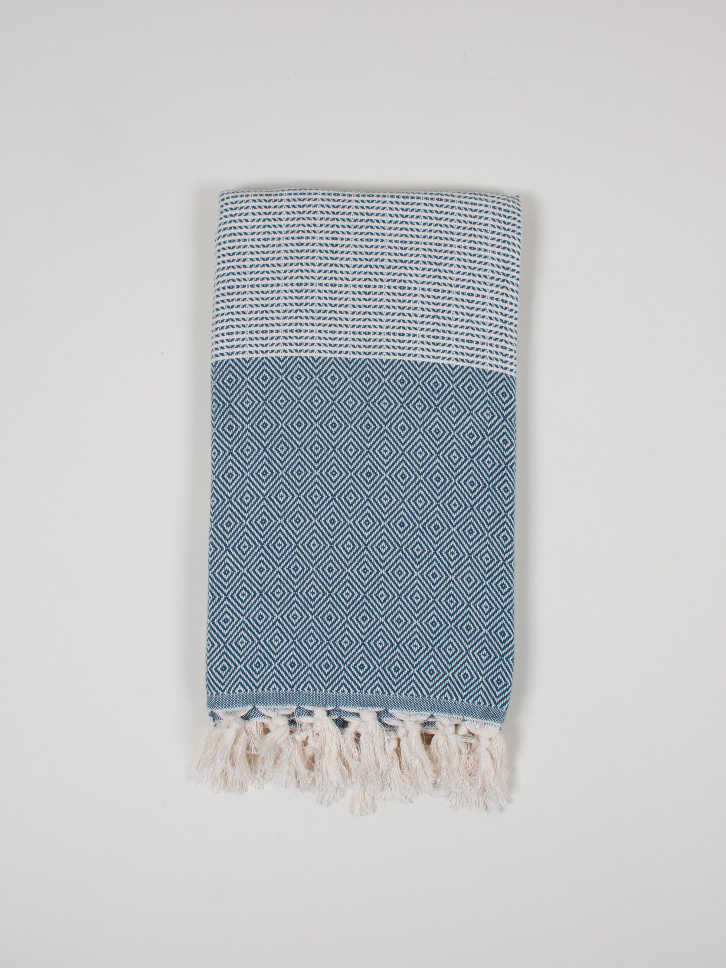Nordic Dot Turkish Hammam Towel - Indigo