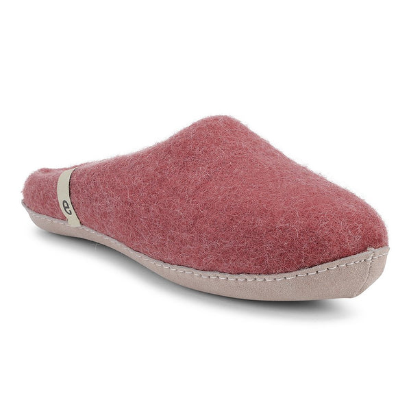 Wool Slippers Felted Mule Dusty Rose EGOS Copenhagen