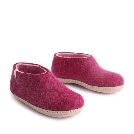 Womens Cotton/Leather Babouche Slippers