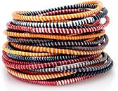 Winter Forest - Recycled Flip Flop Bracelets (Set of 8)