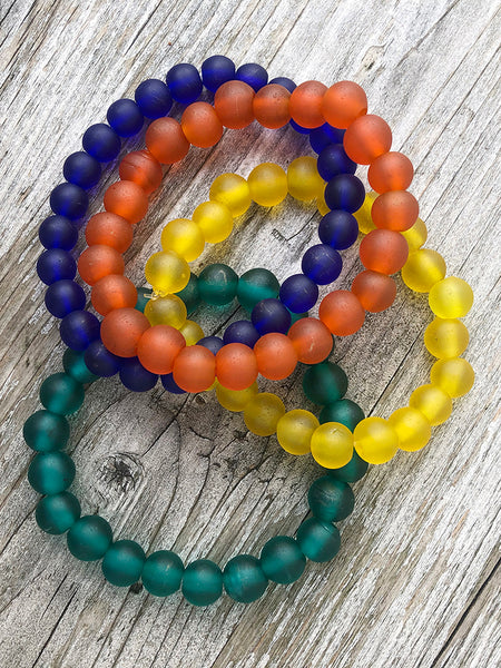 Recycled glass beads discount