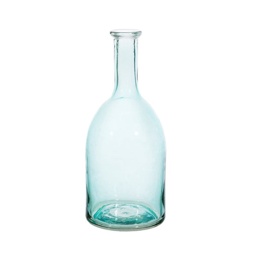 Recycled Glass Bud Vase Pale Blue