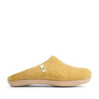 Wool Slippers Felted Mule Mustard EGOS Copenhagen