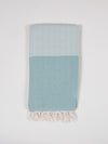 Nordic Dot Turkish Hammam Towel - Grey Green
