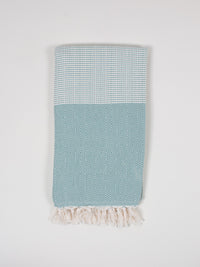 Nordic Dot Turkish Hammam Towel - Grey Green
