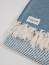 Nordic Dot Turkish Hammam Towel - Indigo