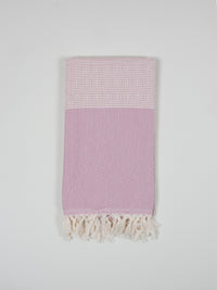 Nordic Dot Turkish Hammam Towel - Vintage Pink