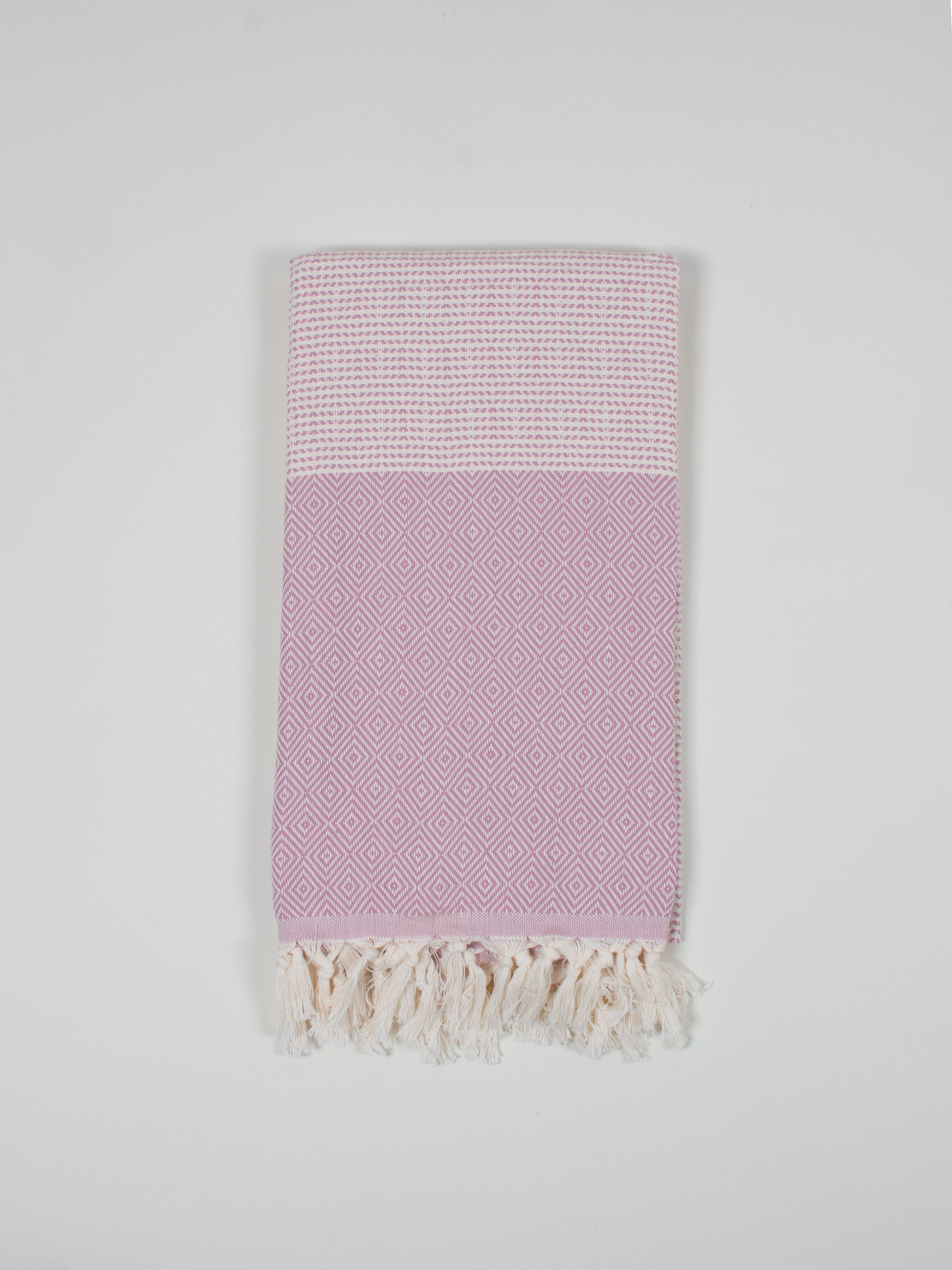 Nordic Dot Turkish Hammam Towel - Vintage Pink