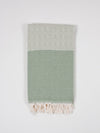 Nordic Dot Turkish Hammam Towel - Olive