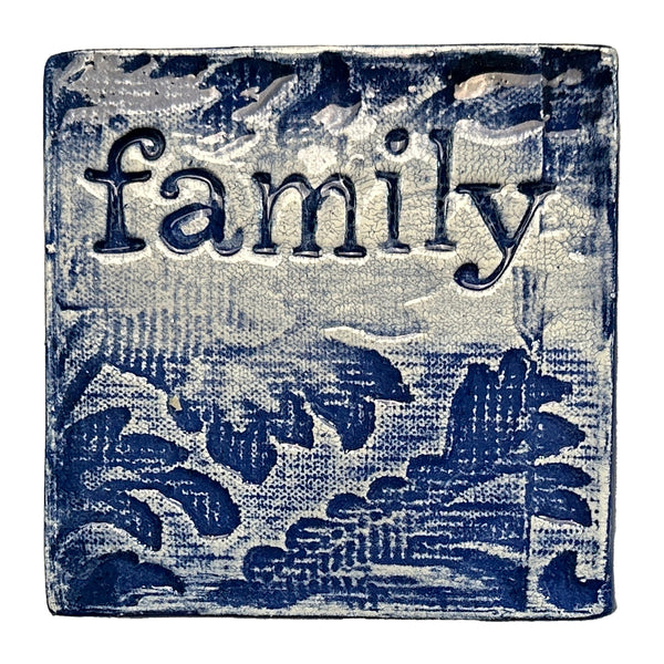 Handmade Ceramic Tile - FAMILY