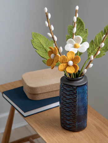 Felted Wool Flowers
