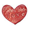 Handmade Ceramic Heart - LOVE