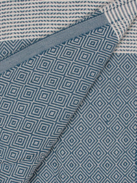 Nordic Dot Turkish Hammam Towel - Indigo