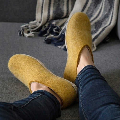 Felted Wool Slipper Shoes