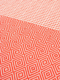 Nordic Dot Turkish Hammam Towel - Orange