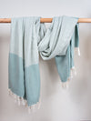 Nordic Dot Turkish Hammam Towel - Grey Green