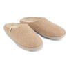 Wool Slippers Beige Felted Mule
