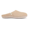 Wool Slippers Beige Felted Mule