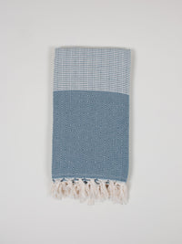 Nordic Dot Turkish Hammam Towel - Indigo