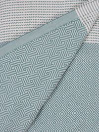 Nordic Dot Turkish Hammam Towel - Grey Green