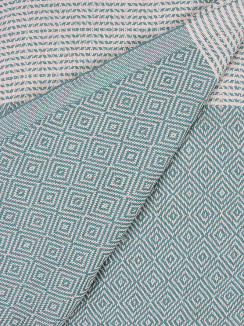 Nordic Dot Turkish Hammam Towel - Grey Green