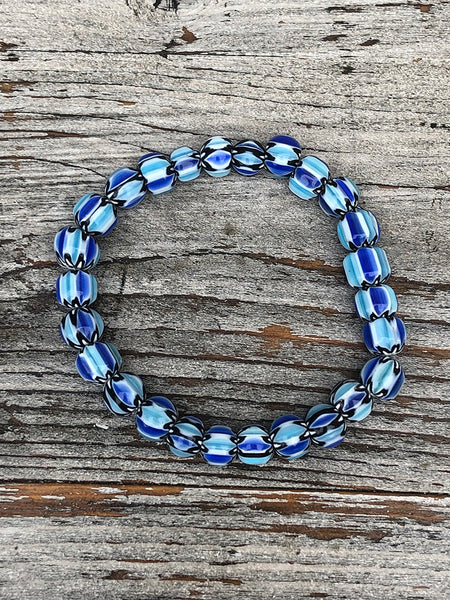 Jangali Translucent Recycled Glass Bead Necklace