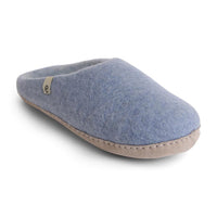 Wool Slippers Felted Mule Light Blue EGOS Copenhagen