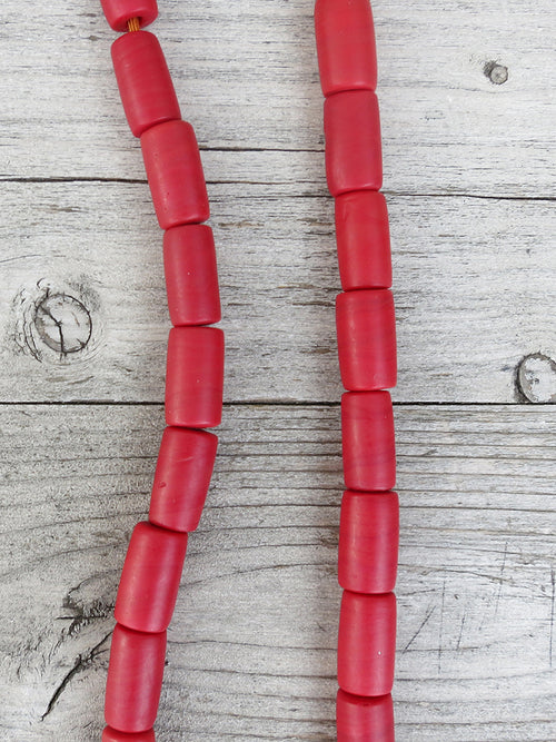 Jangali Opaque Recycled Glass Bead Necklace