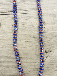 Jangali Pattern Recycled Glass Bead Necklace