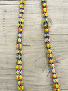 Jangali Pattern Recycled Glass Bead Necklace
