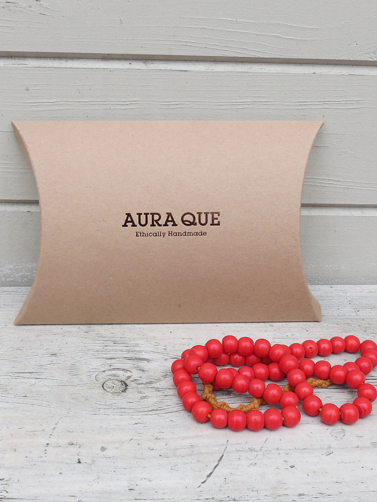Jangali Opaque Recycled Glass Bead Necklace