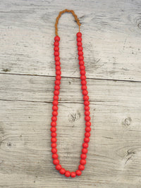 Jangali Opaque Recycled Glass Bead Necklace