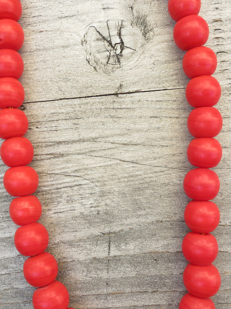 Jangali Opaque Recycled Glass Bead Necklace