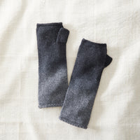 CHAYA Dipdye Ombre Wrist Warmer Fingerless Gloves / Black