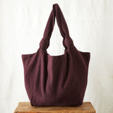 JOGI Vegan Cotton Everyday Shoulder Bag / Plum Purple