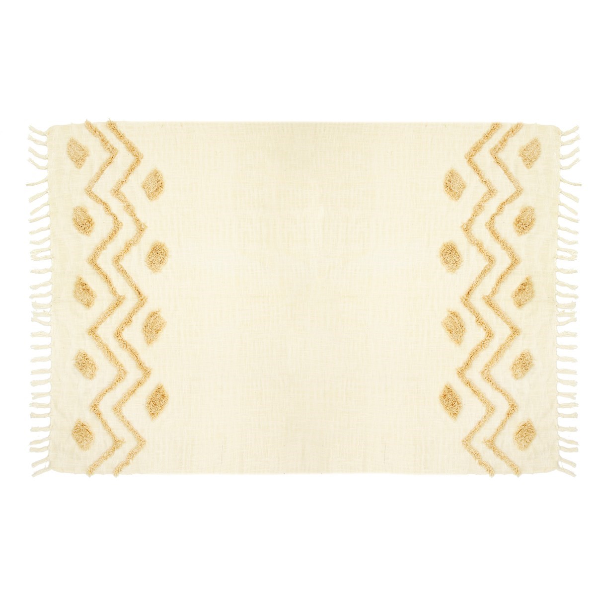 Blanca Tufted Zigzag Throw
