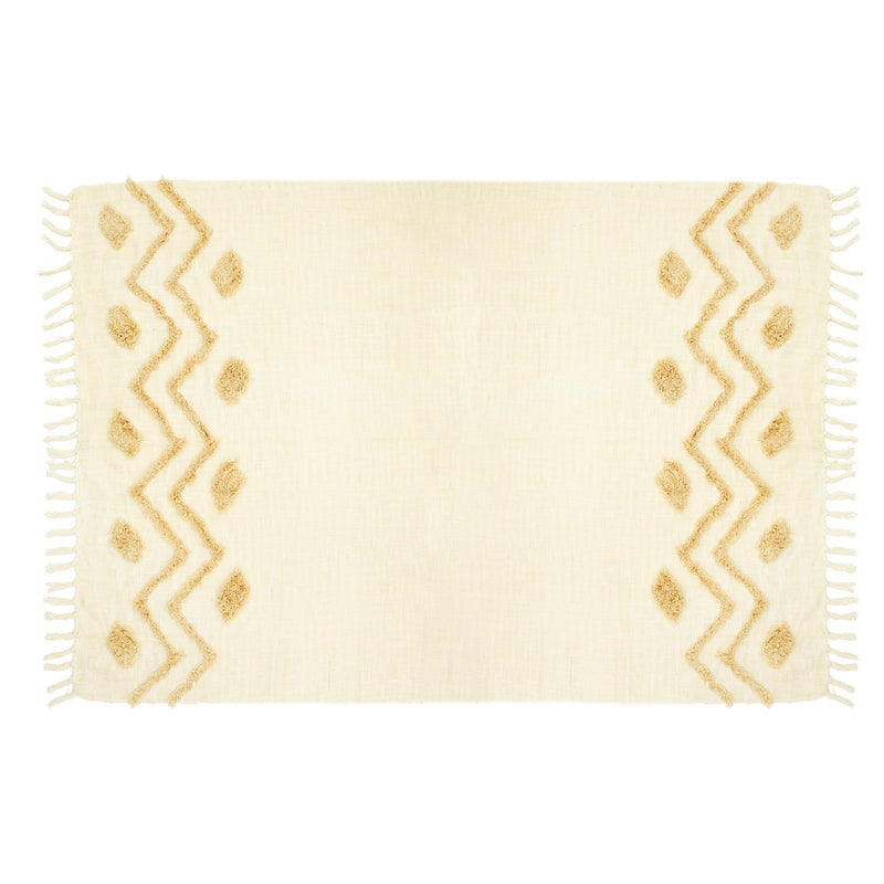 Blanca Tufted Zigzag Throw