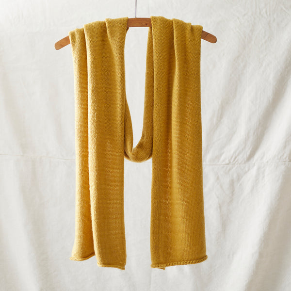 NACNU Classic Unisex Luxury Soft Merino Wool Scarf / Mustard Yellow