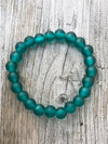 Nailo Translucent Recycled Glass Bead Bracelet