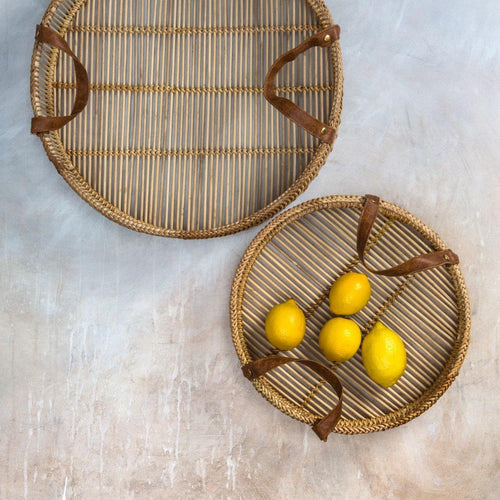 Zulu Bamboo Trays (Set of 2) Natural