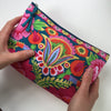 Daya Cotton Clutch Makeup Bag