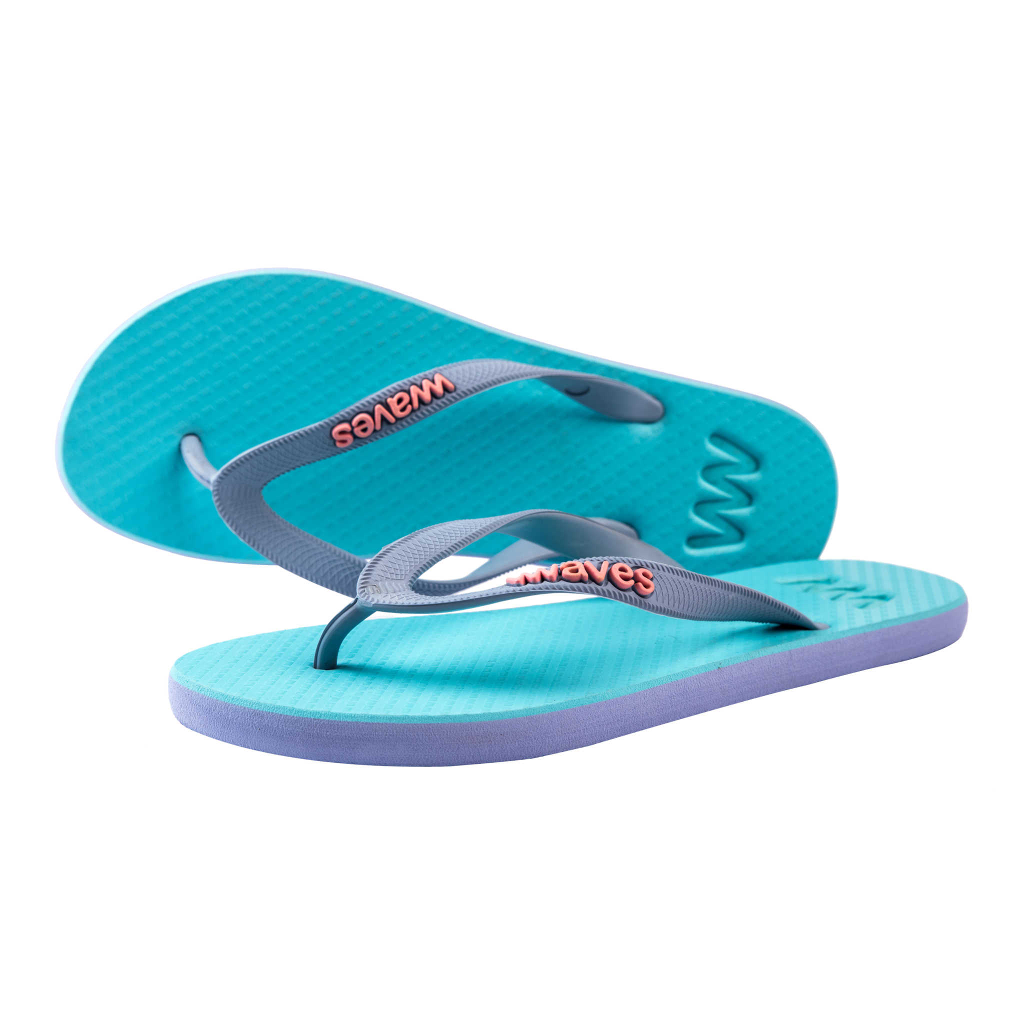 Lilac flip flops on sale